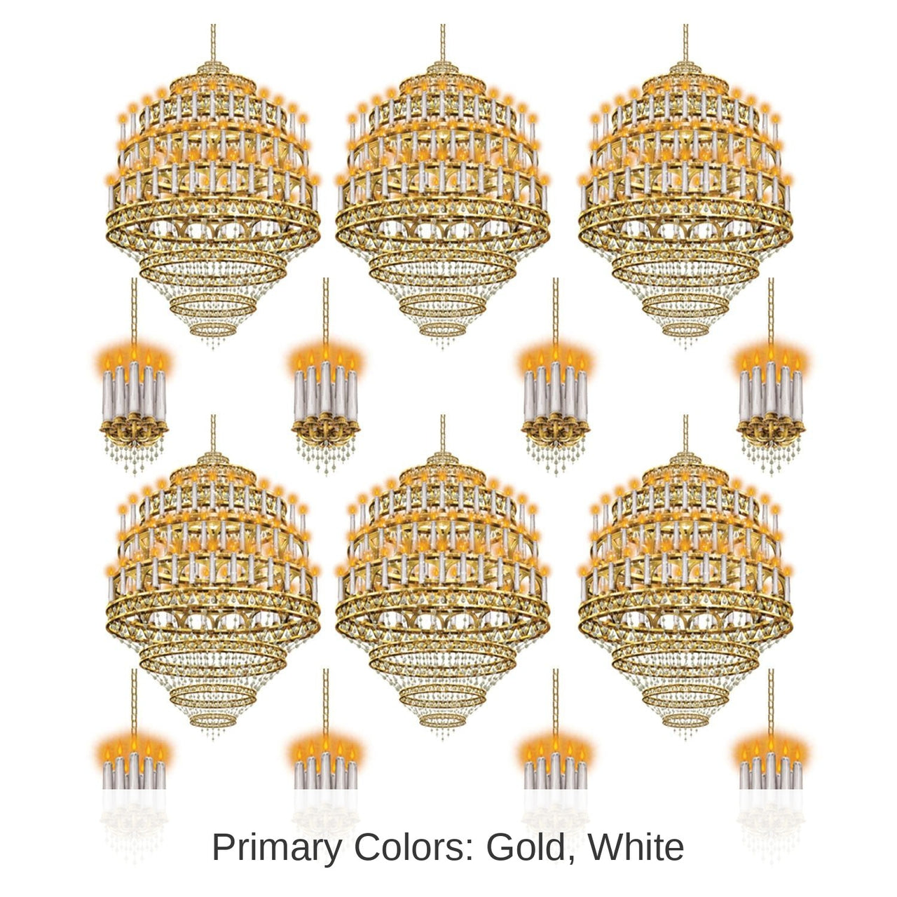 168 Piece Bulk Black-Tie Lighting Party Props