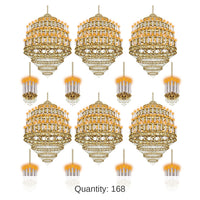 168 Piece Bulk Black-Tie Lighting Party Props