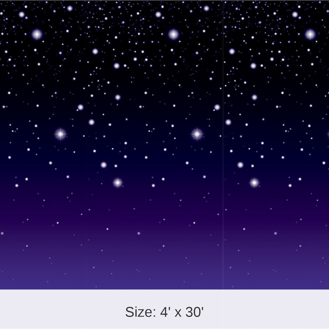 6 Pack Bulk Starry Night Party Backdrop