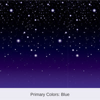 6 Pack Bulk Starry Night Party Backdrop