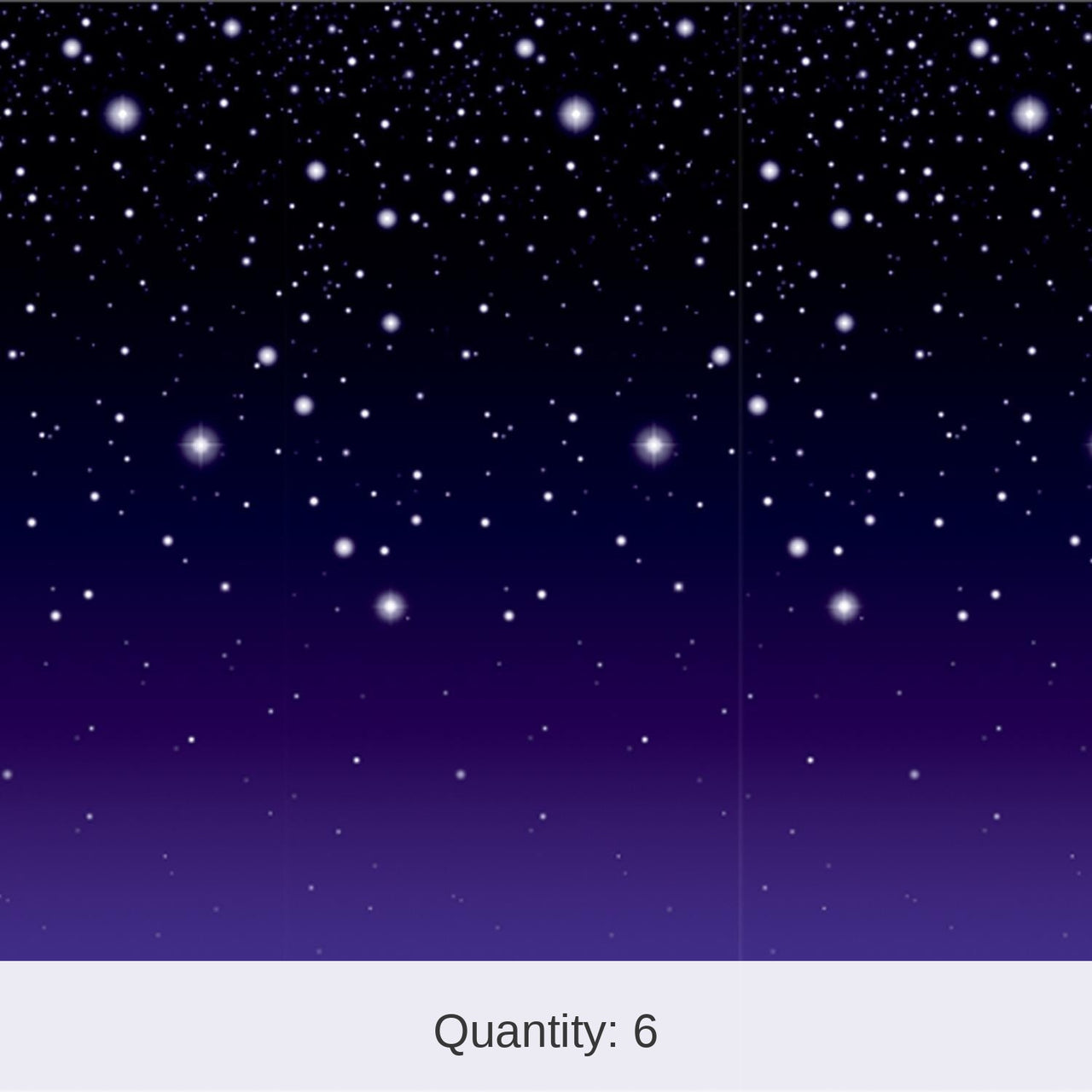 6 Pack Bulk Starry Night Party Backdrop