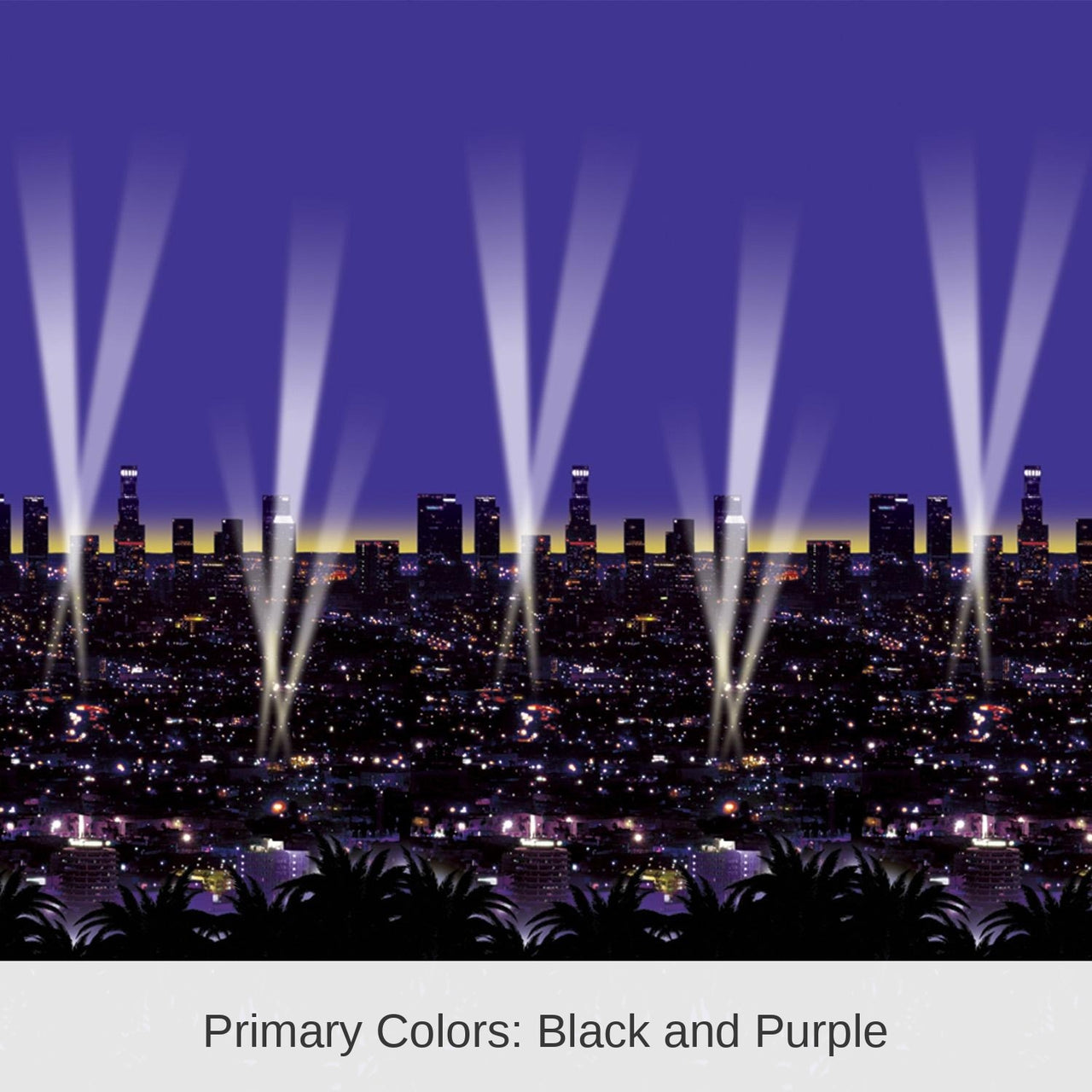 6 Pack Bulk Skyline Party Backdrop