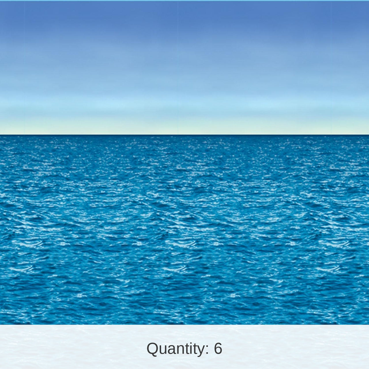 6 Pack Bulk Ocean/Sky Party Backdrop