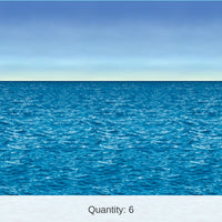 6 Pack Bulk Ocean/Sky Party Backdrop