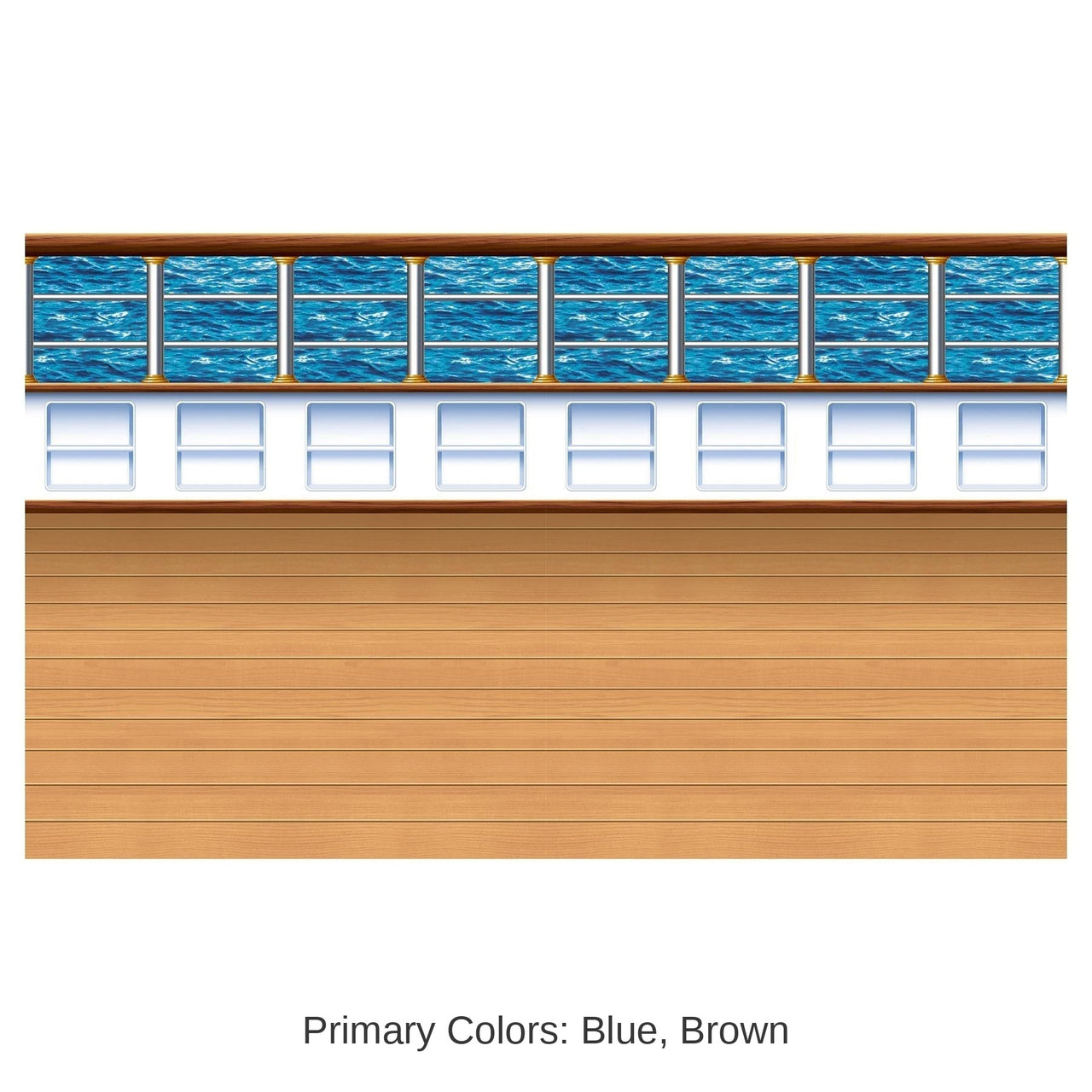 6 Pack Bulk Cruise Ship Deck Party Backdrop