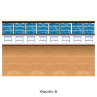 6 Pack Bulk Cruise Ship Deck Party Backdrop