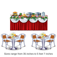 36 Piece Bulk Cruise Ship Buffet Party Props