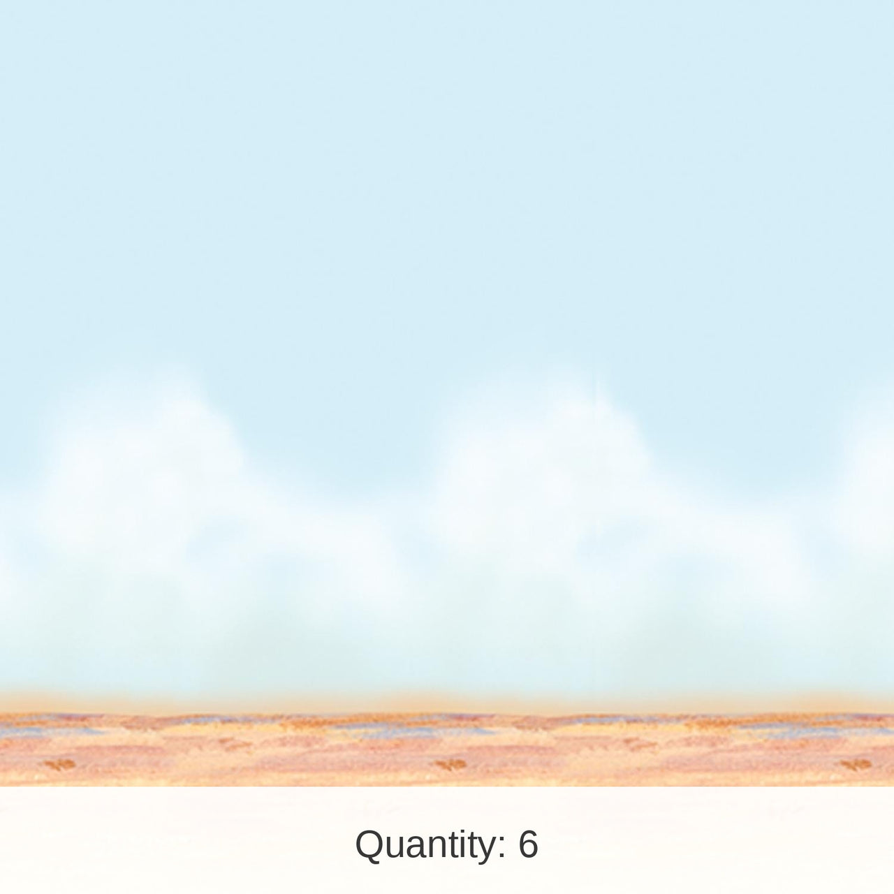 6 Pack Bulk Desert Sky/Sand Party Backdrop