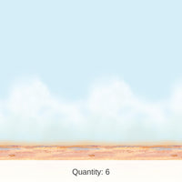 6 Pack Bulk Desert Sky/Sand Party Backdrop