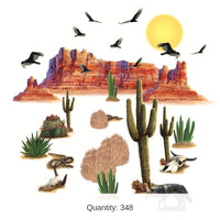 348 Piece Bulk Wild West Desert Party Props