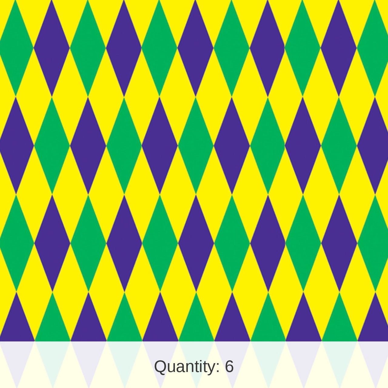 6 Pack Bulk Mardi Gras Harlequin Backdrop