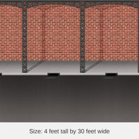6 Pack Bulk Mardi Gras Brick Wall/Street Backdrop