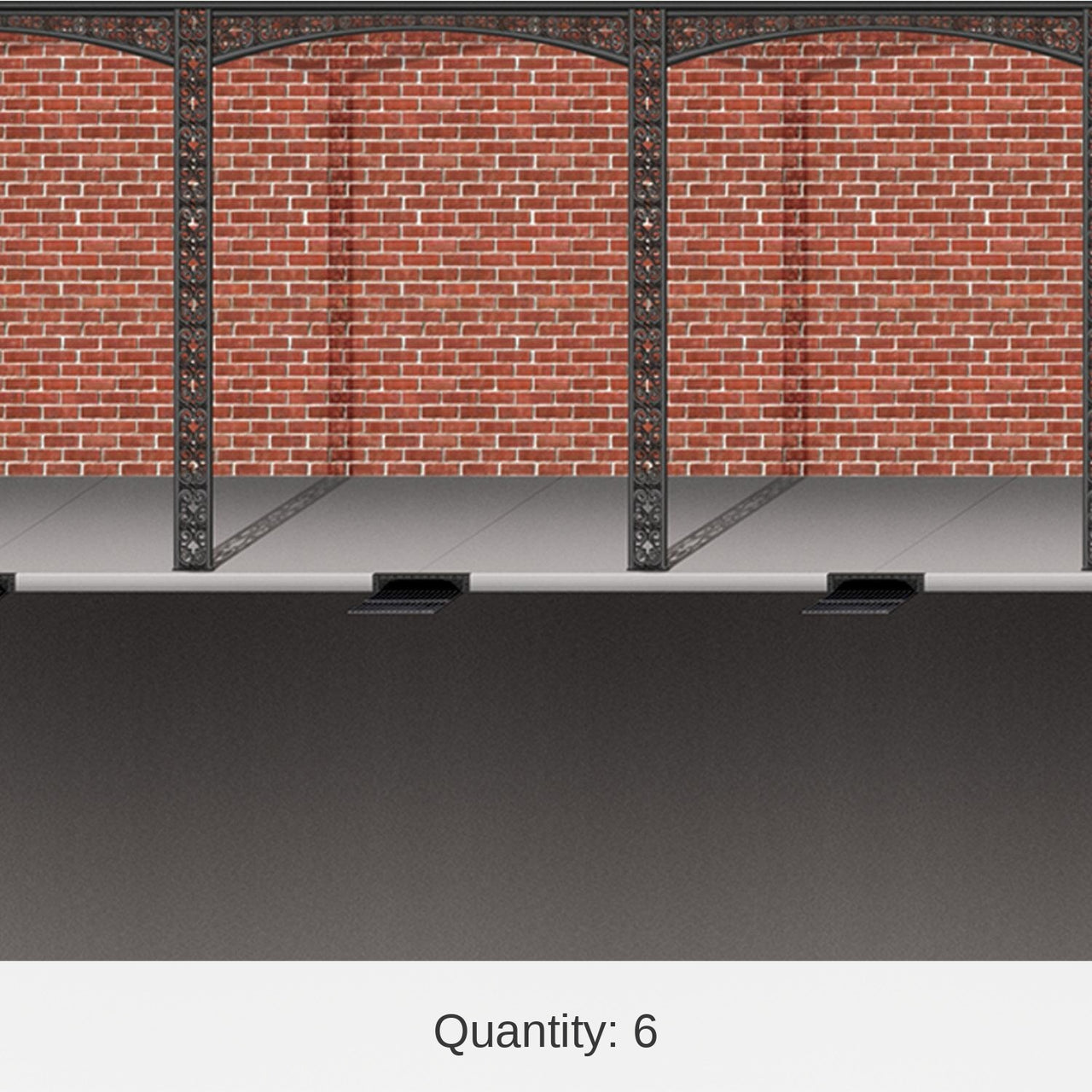 6 Pack Bulk Mardi Gras Brick Wall/Street Backdrop