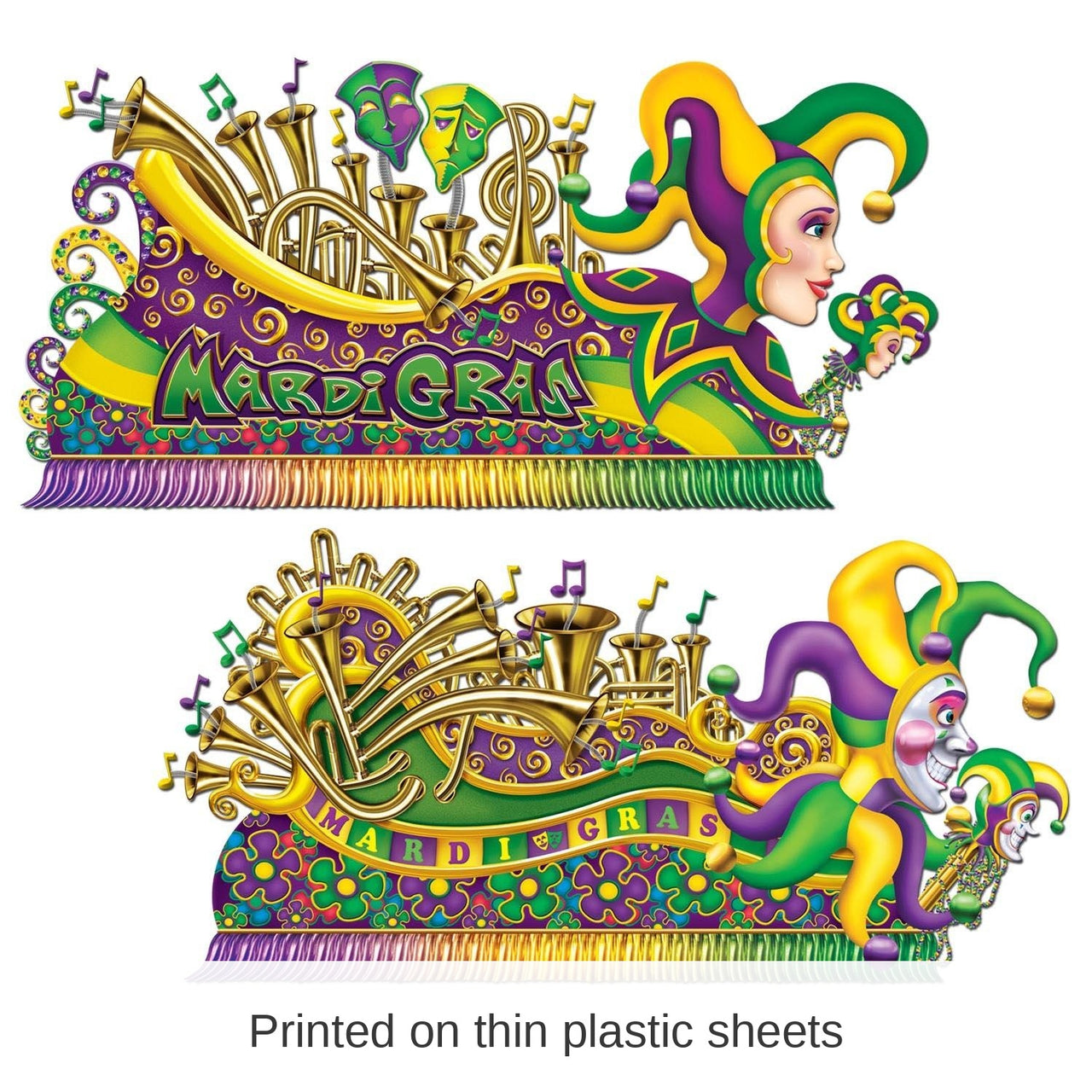 24 Pack Bulk Mardi Gras Float Props
