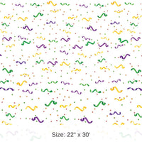 6 Pack Bulk Mardi Gras Confetti/Serpentine Border Trim