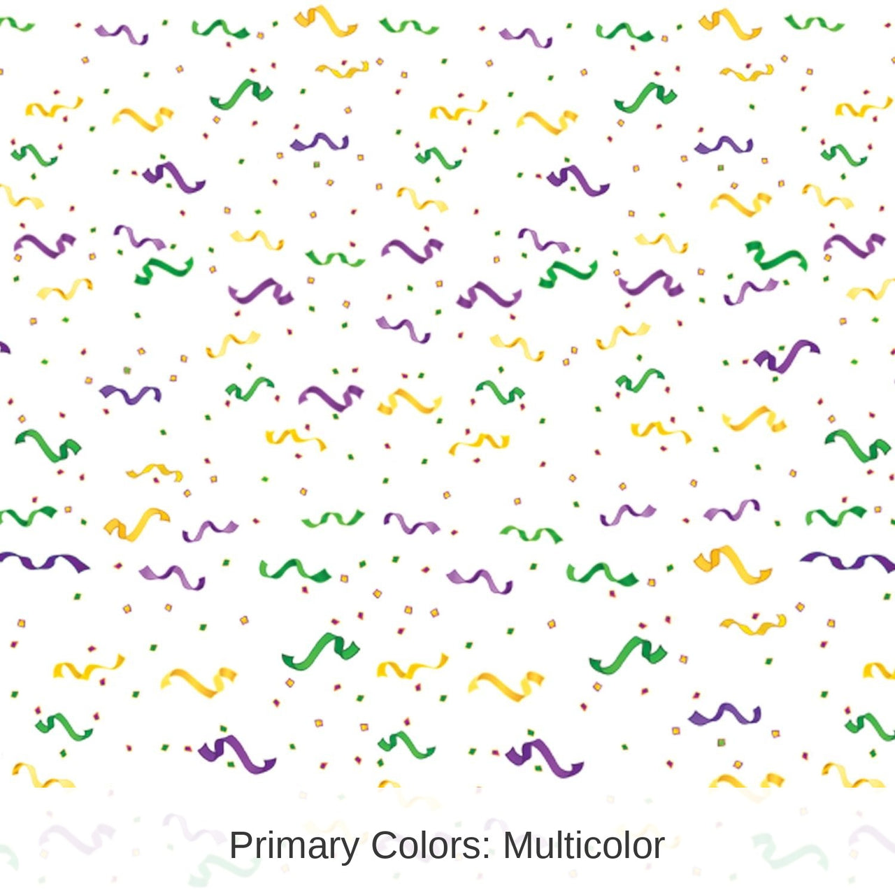 6 Pack Bulk Mardi Gras Confetti/Serpentine Border Trim