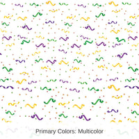 6 Pack Bulk Mardi Gras Confetti/Serpentine Border Trim