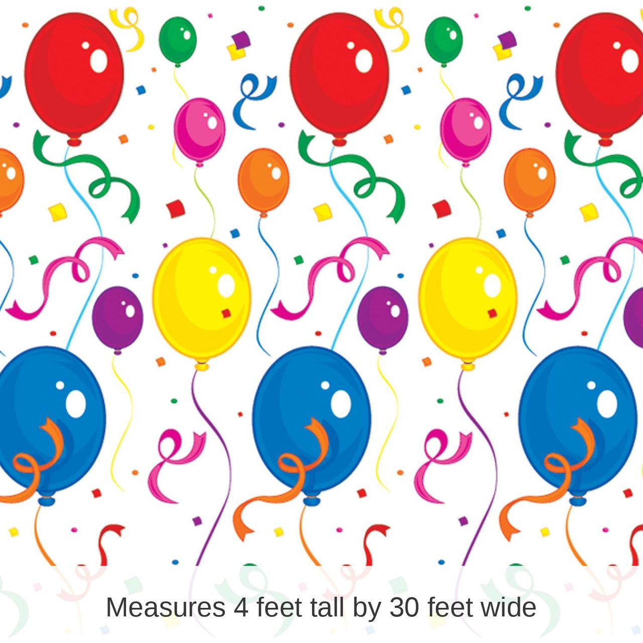 6 Pack Bulk Balloons/Confetti Backdrop