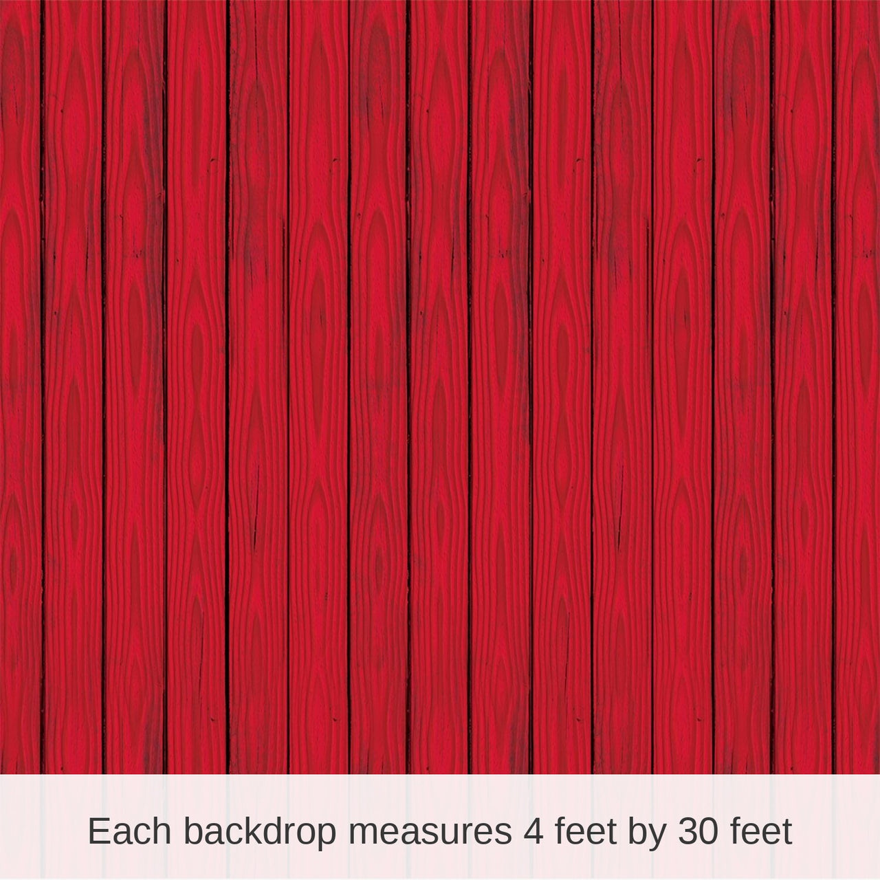 6 Pack Bulk Red Barn Siding Party Backdrop