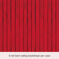 6 Pack Bulk Red Barn Siding Party Backdrop