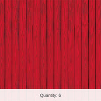 6 Pack Bulk Red Barn Siding Party Backdrop