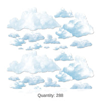 288 Piece Bulk Fluffy Cloud Party Props
