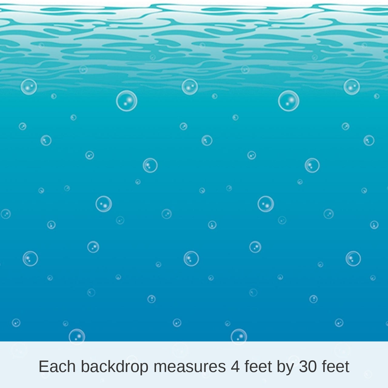 6 Pack Bulk Luau Party Undersea Backdrop