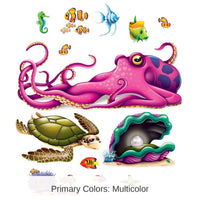 156 Piece Bulk Luau Party Sea Creature Props