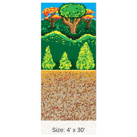 6 Pack Bulk Forest 8-Bit Party Backdrop