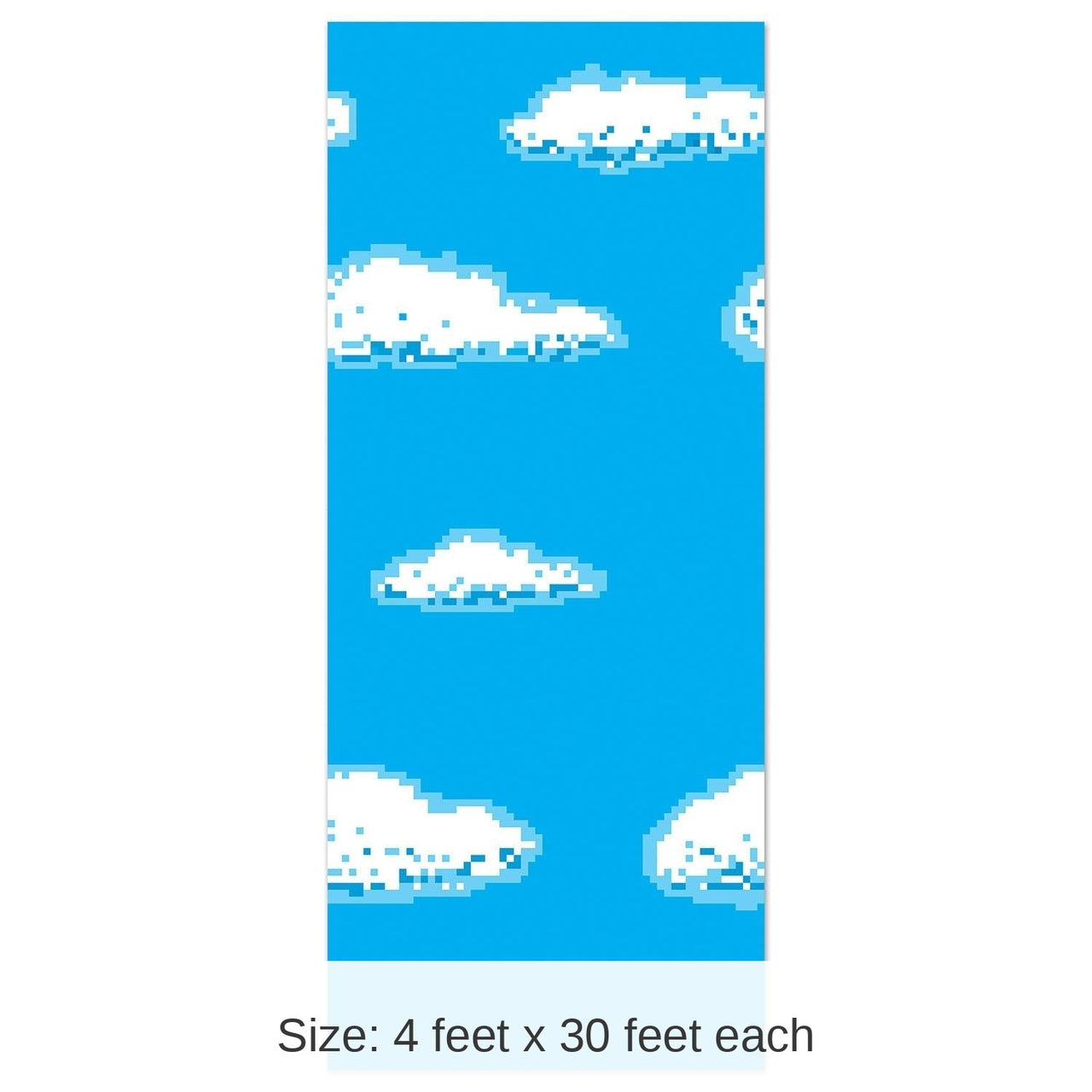 6 Pack Bulk Sky 8-Bit Party Backdrop