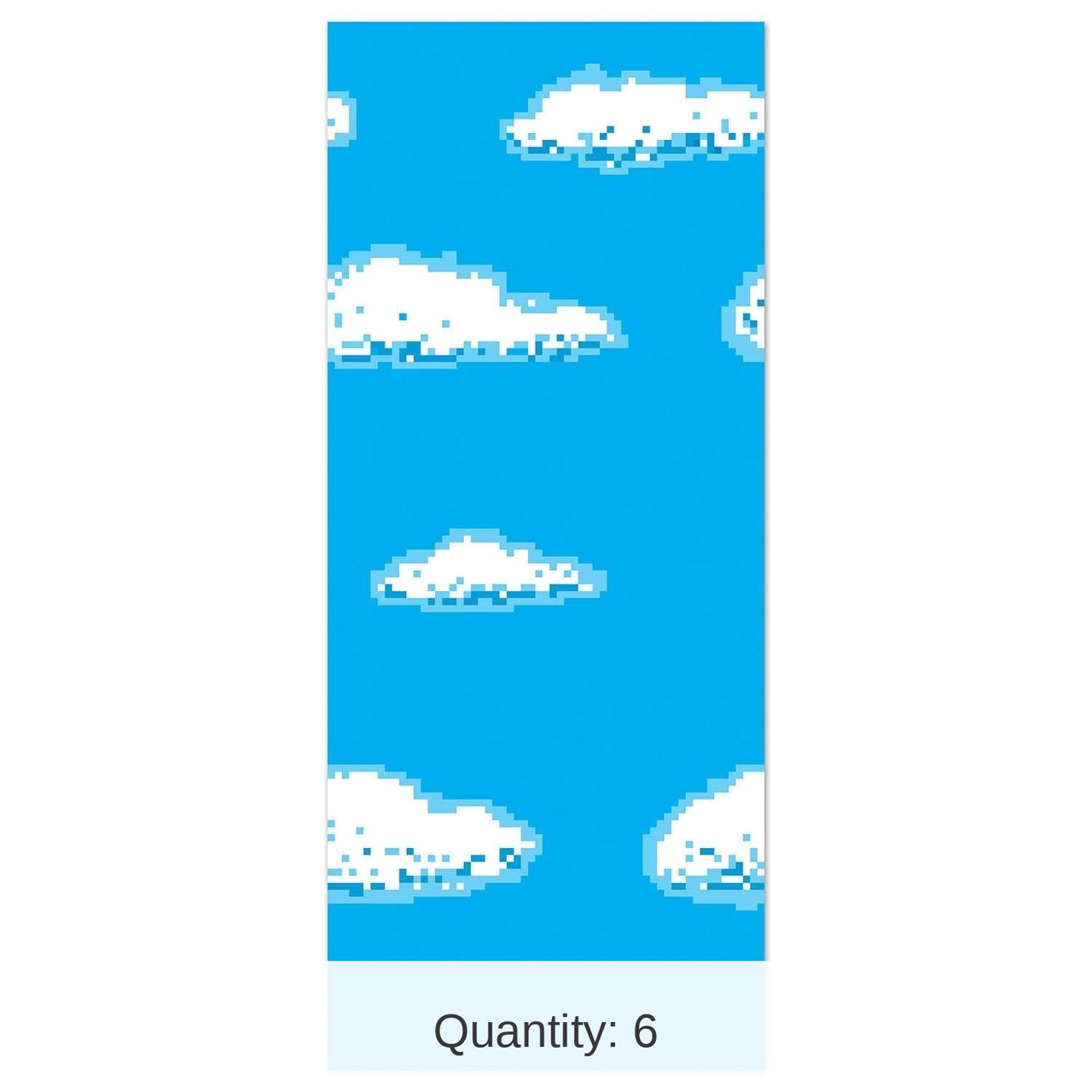 6 Pack Bulk Sky 8-Bit Party Backdrop