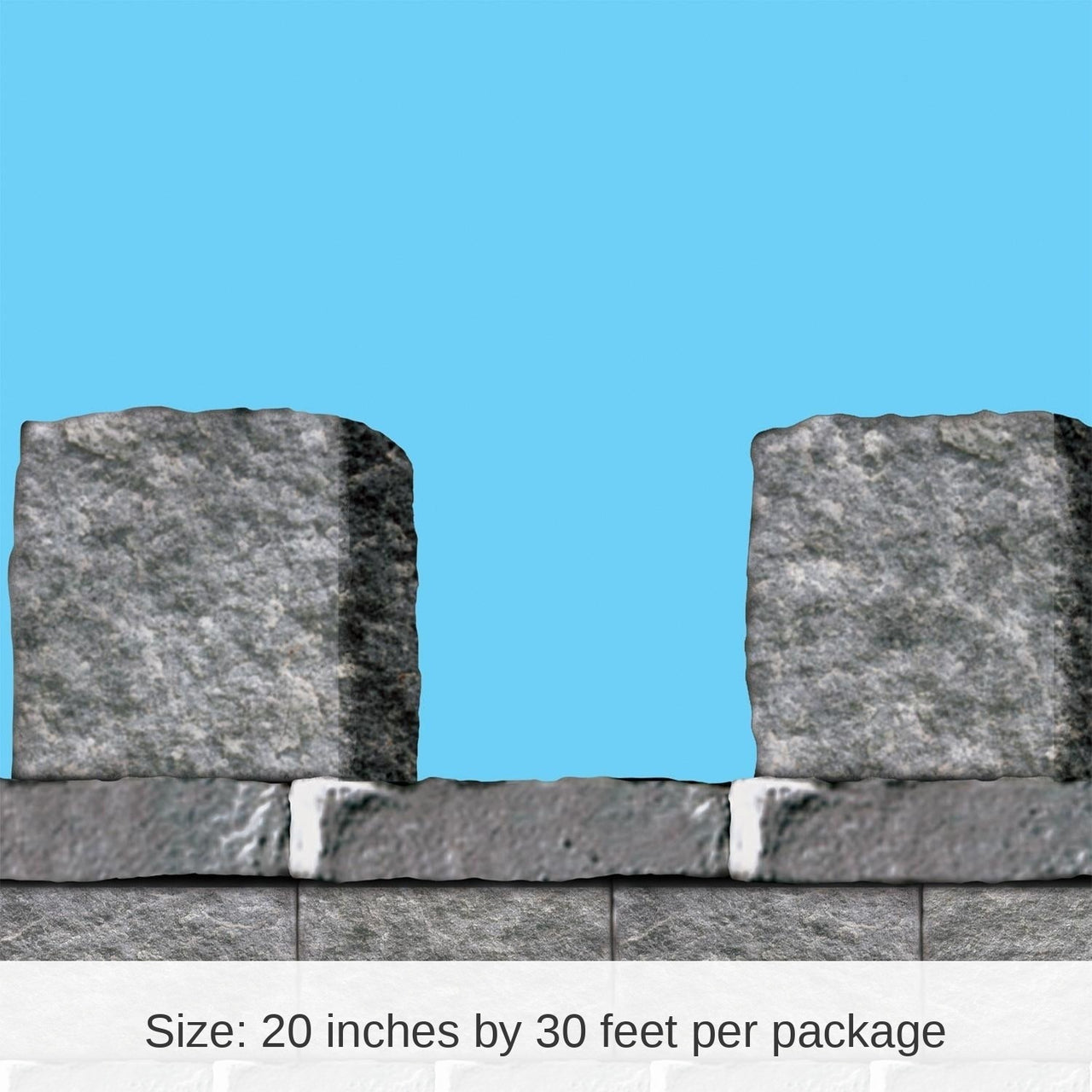 6 Pack Bulk Stone Wall Border Trim Party Wall Decoration