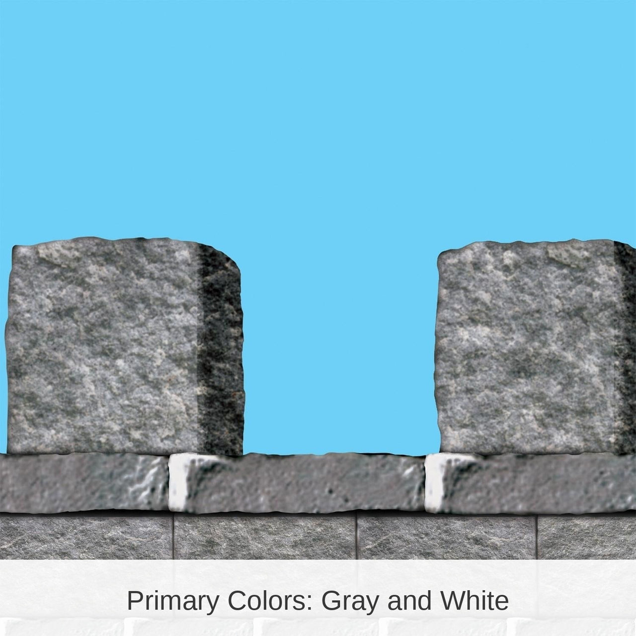 6 Pack Bulk Stone Wall Border Trim Party Wall Decoration