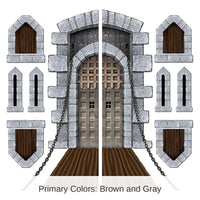 108 Piece Bulk Castle Door/Window Party Props