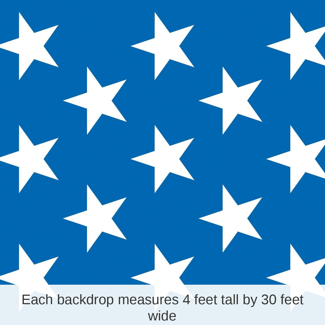 6 Pack Bulk Patriotic Stars Party Backdrop