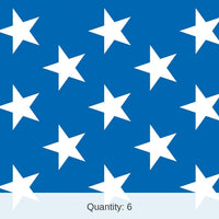 6 Pack Bulk Patriotic Stars Party Backdrop