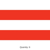 6 Pack Bulk Patriotic Stripes Party Backdrop