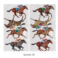 96 Piece Bulk Race Horse Party Props