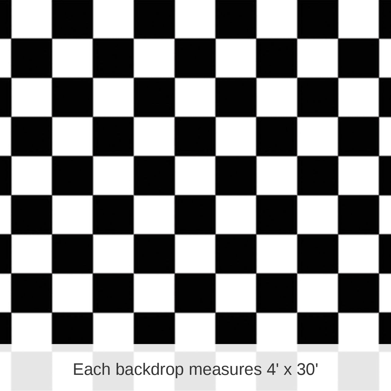 6 Pack Bulk Checkered Party Backdrop