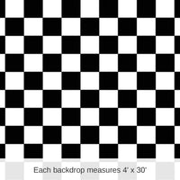 6 Pack Bulk Checkered Party Backdrop