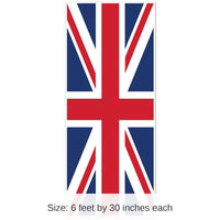 12 Pack Bulk Union Jack Party Door Cover