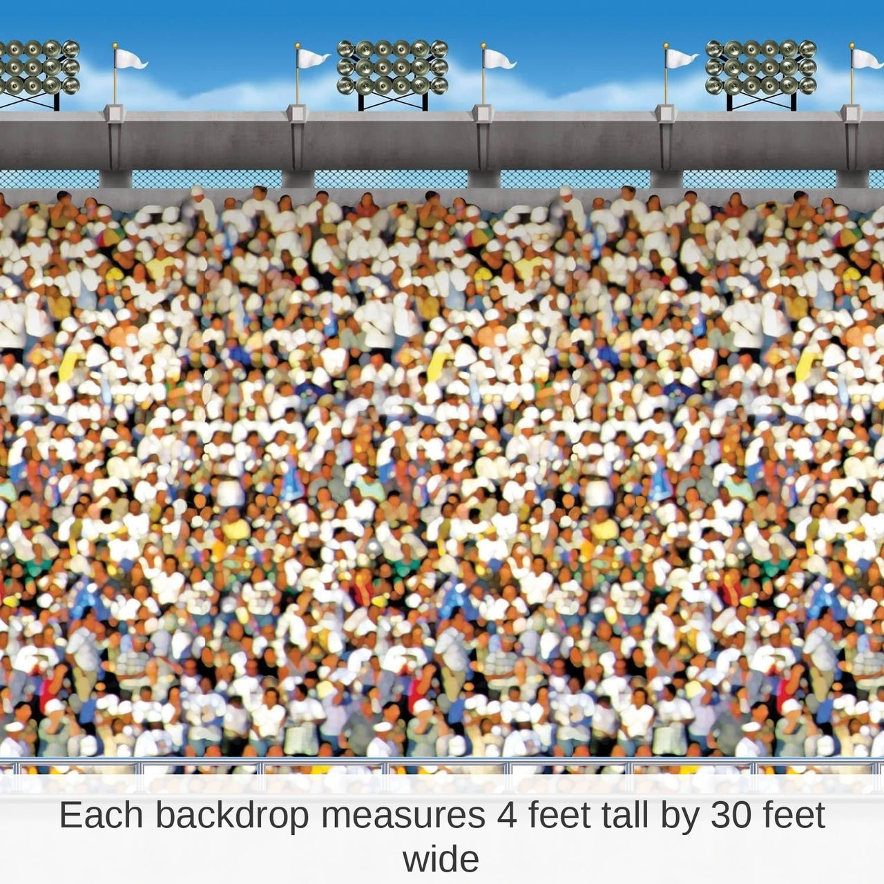 6 Pack Bulk Upper Deck Stadium Party Backdrop
