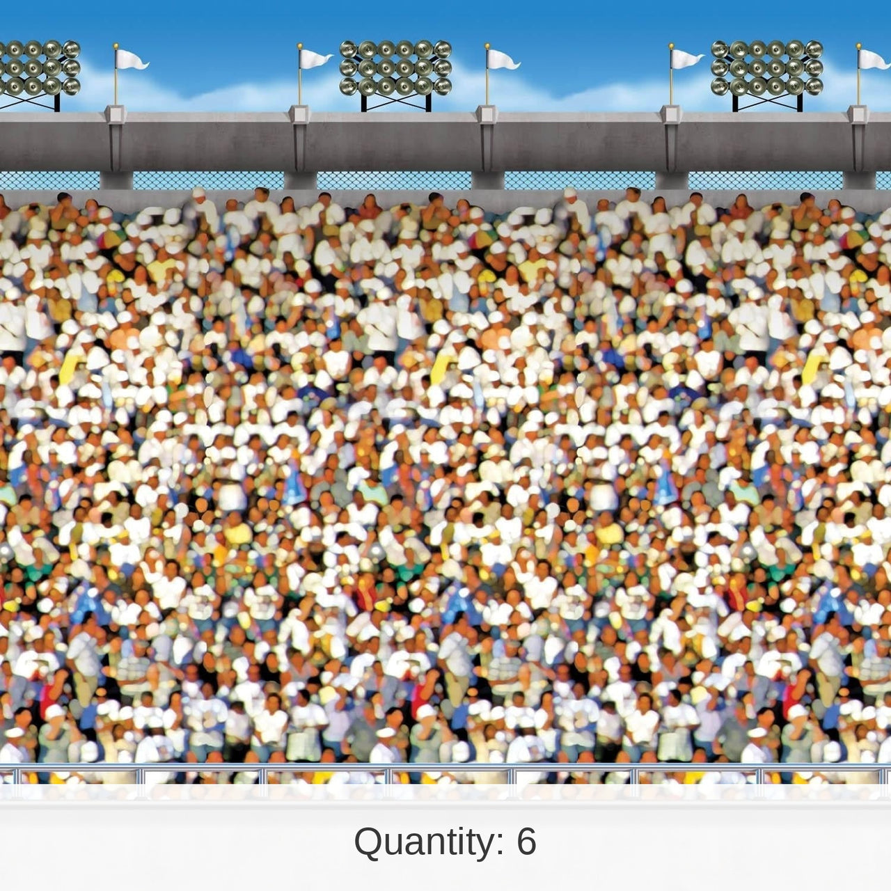 6 Pack Bulk Upper Deck Stadium Party Backdrop