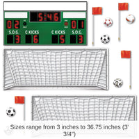 156 Piece Bulk Soccer Party Props