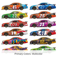 144 Piece Bulk Race Car Party Props