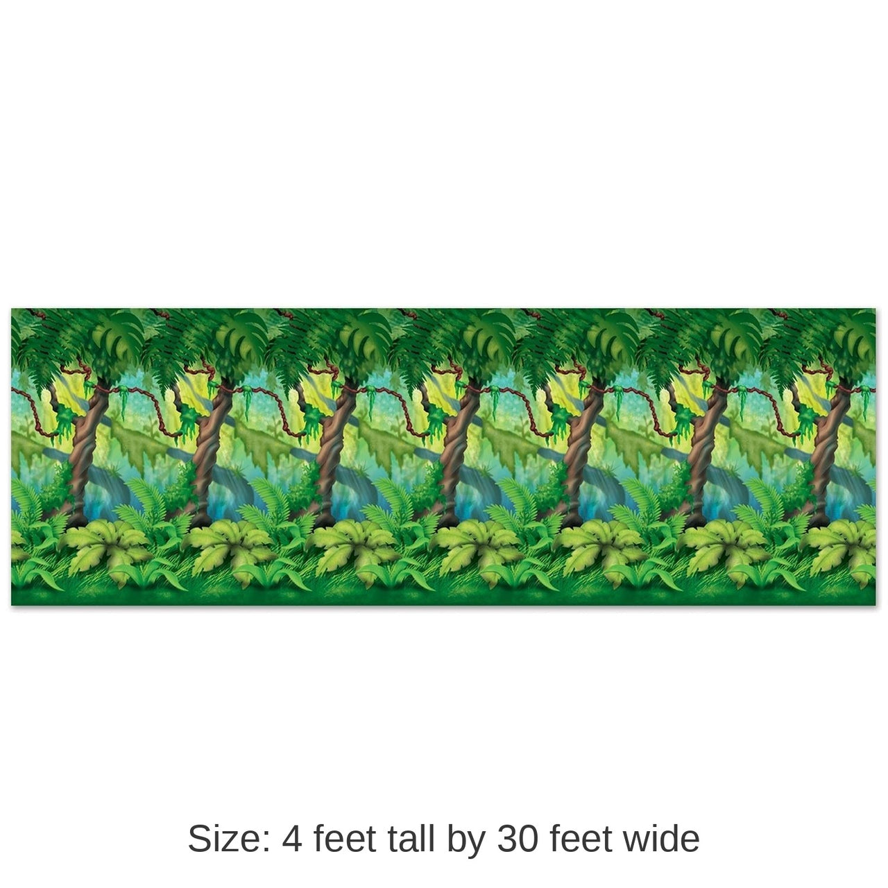 6 Pack Bulk Jungle Trees Party Backdrop