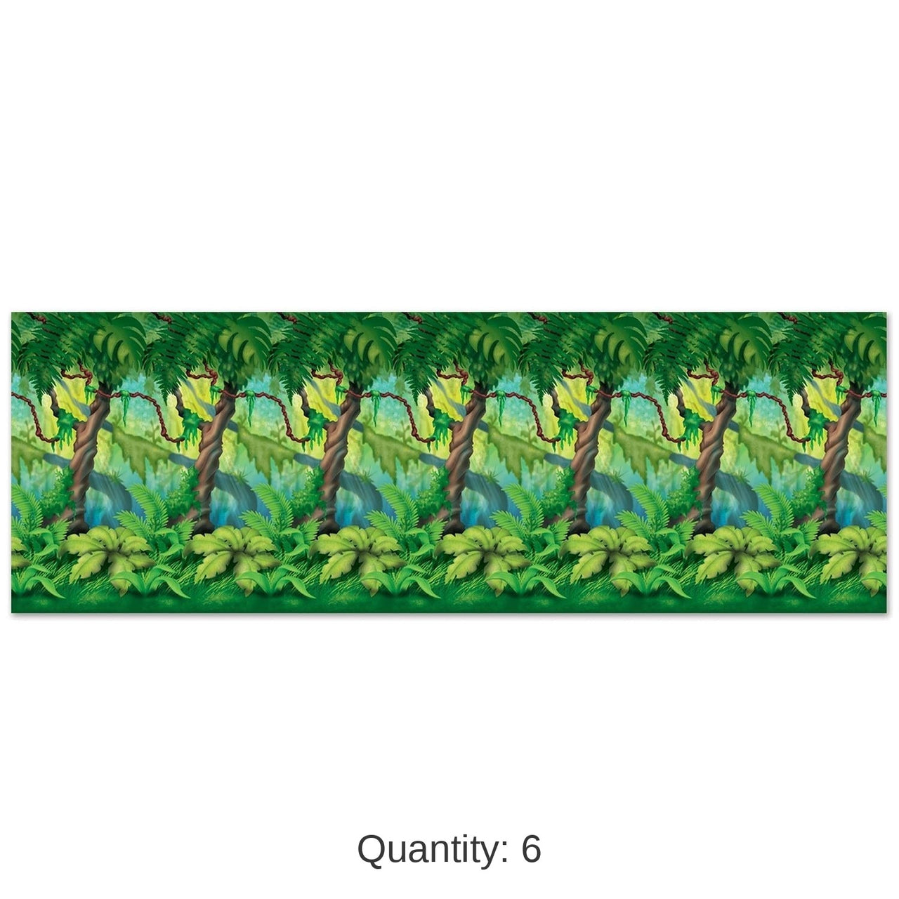 6 Pack Bulk Jungle Trees Party Backdrop
