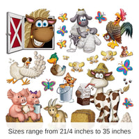276 Piece Bulk Farm Animal Party Props