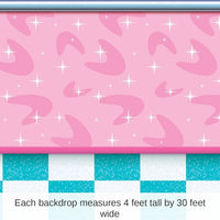 6 Pack Bulk 50's Soda Shop Party Backdrop