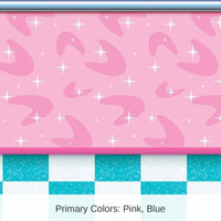 6 Pack Bulk 50's Soda Shop Party Backdrop